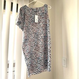 leopard satin dress ✴︎size:  Free
color: PANTHER FUN PASTEL
brand: MOLLY BRACKEN